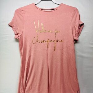 Ted Baker Blush Tee with Gold Script